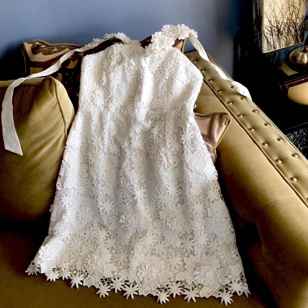 Lilly Pulitzer white floral lace dress